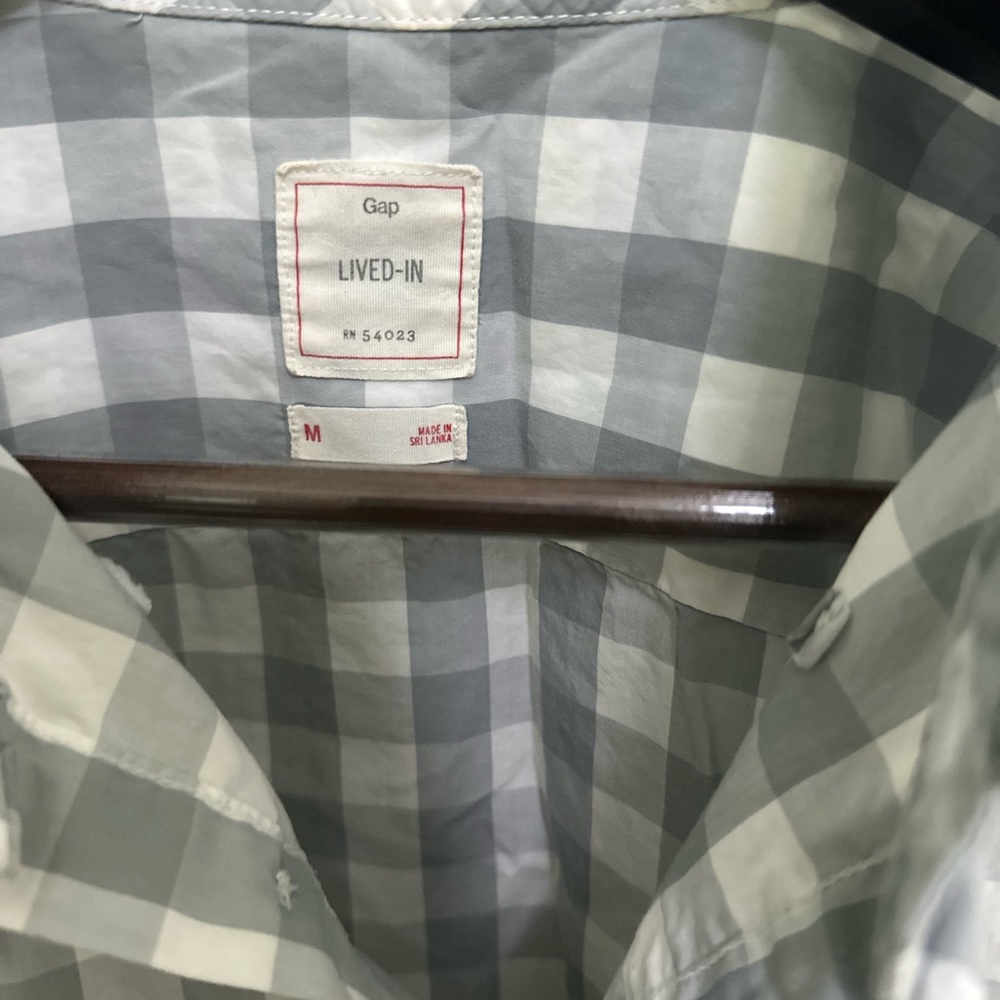 Checkered button up - Picture 2 of 3
